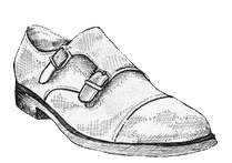 Chaussures à boucles pour homme